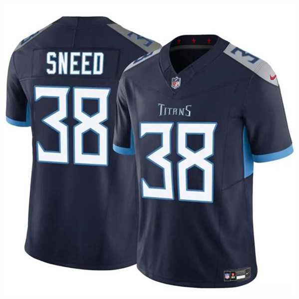 Men & Women & Youth Tennessee Titans #38 LJarius Sneed Navy 2024 F.U.S.E. Vapor Limited Stitched Jersey->tennessee titans->NFL Jersey